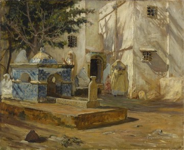 Árabe Painting - ALGER MAREH Federico Arturo Bridgman Árabe